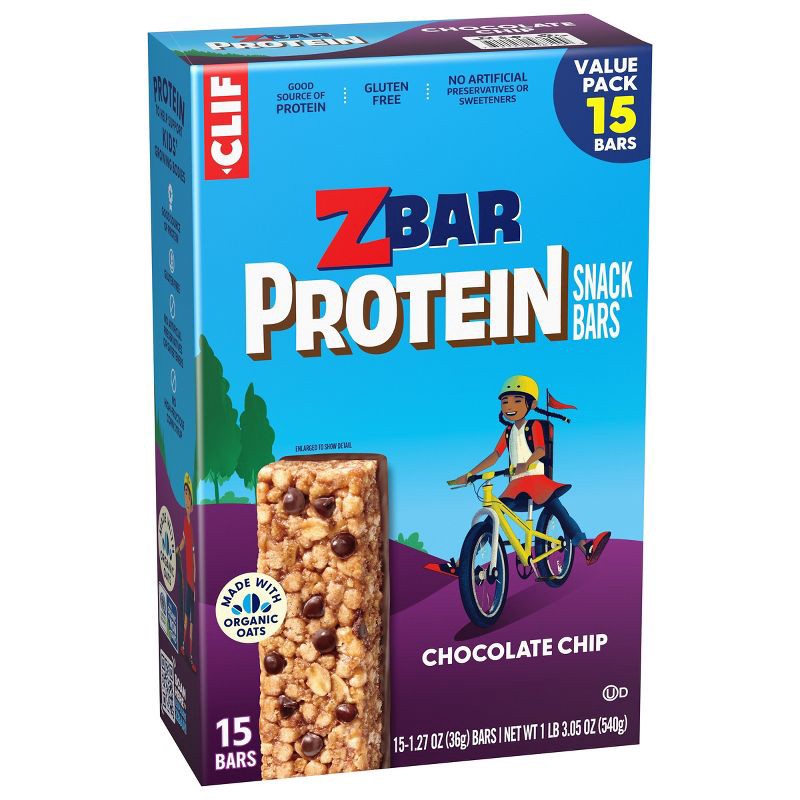 slide 9 of 21, Zbar Protein Chocolate Chip Granola Bars - 5g Protein - 19.05oz/15pk, 5 gram, 19.05 oz, 15 ct