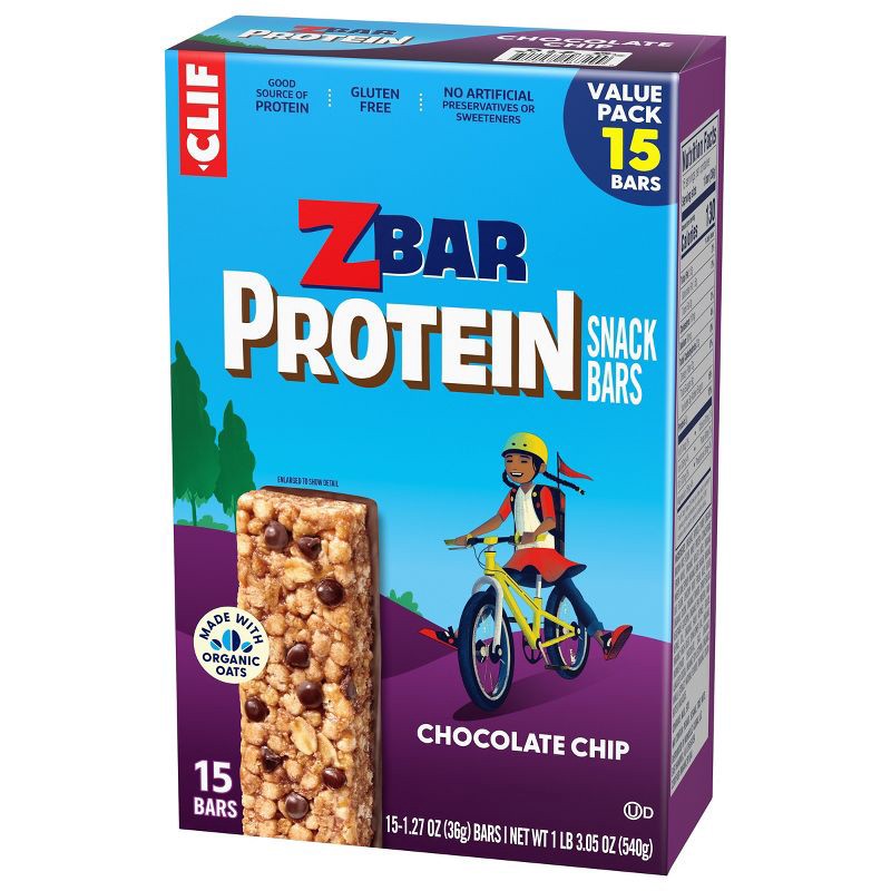 slide 10 of 21, Zbar Protein Chocolate Chip Granola Bars - 5g Protein - 19.05oz/15pk, 5 gram, 19.05 oz, 15 ct