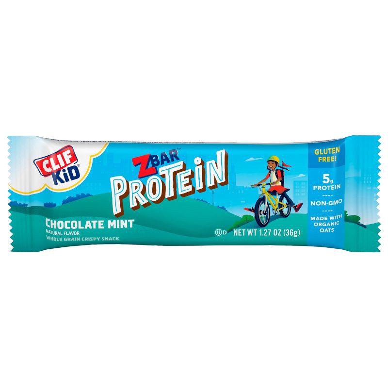 slide 2 of 7, CLIF Kid ZBAR Protein Chocolate Mint Snack Bars - 19.05oz/15ct, 19.05 oz, 15 ct