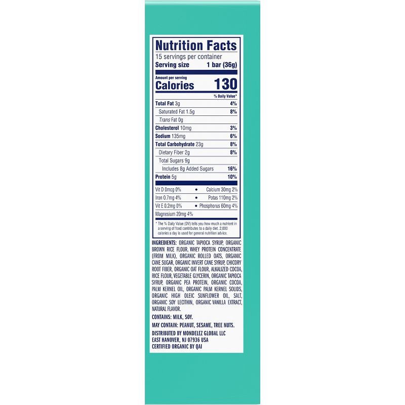 slide 12 of 14, CLIF KID ZBAR PROTEIN Chocolate Mint Granola Bar Made with Organic Oats - 5g Protein - 19.05oz/15pk, 5 gram, 19.05 oz, 15 ct
