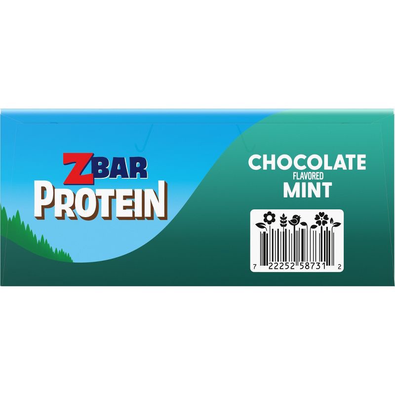 slide 13 of 14, CLIF KID ZBAR PROTEIN Chocolate Mint Granola Bar Made with Organic Oats - 5g Protein - 19.05oz/15pk, 5 gram, 19.05 oz, 15 ct
