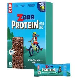 Zbar Protein Gluten Free Chocolate Mint Granola Snack Bars Made with Organic Oats - 5g Protein - 19.05oz/15pk