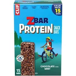 Zbar Protein Gluten Free Chocolate Mint Granola Bar Made with Organic Oats - 5g Protein - 19.05oz/15pk