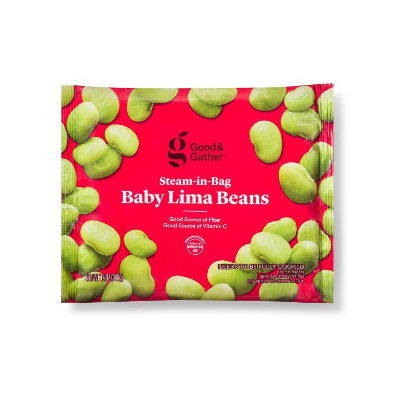 slide 1 of 2, Frozen Baby Lima Beans - 12oz - Good & Gather™, 12 oz