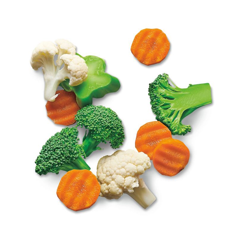 slide 2 of 4, Frozen Broccoli Cauliflower & Carrots Blend - 12oz - Good & Gather™, 12 oz