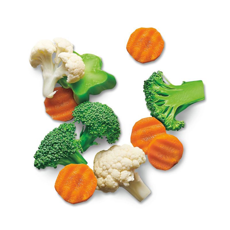 slide 3 of 3, Frozen Broccoli Cauliflower & Carrots Blend - 12oz - Good & Gather™, 12 oz