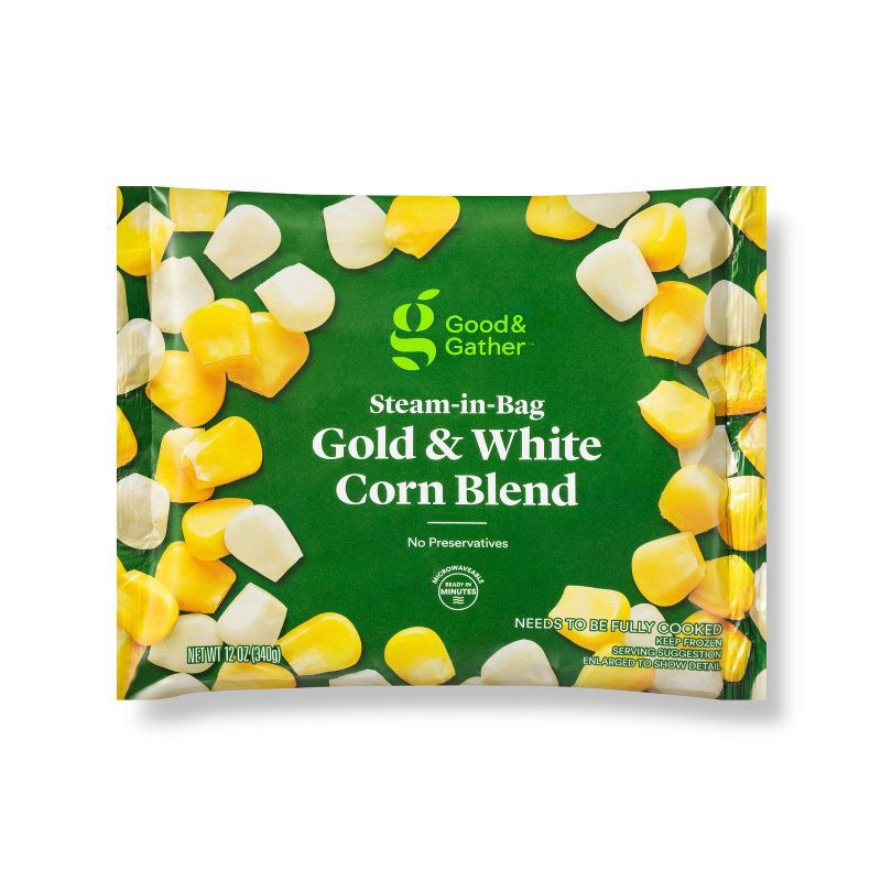 slide 1 of 3, Frozen Gold & White Corn Blend 12oz - Good & Gather™, 12 oz