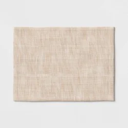 Cotton Woven Textured Placemat Brown - Threshold™: Traditional Tie Dye Design, Jacquard, Machine Washable, 19"x14"