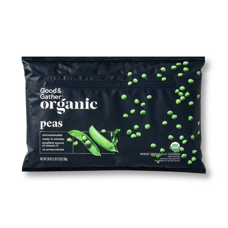 slide 1 of 4, Organic Frozen Peas - 28oz - Good & Gather™, 28 oz