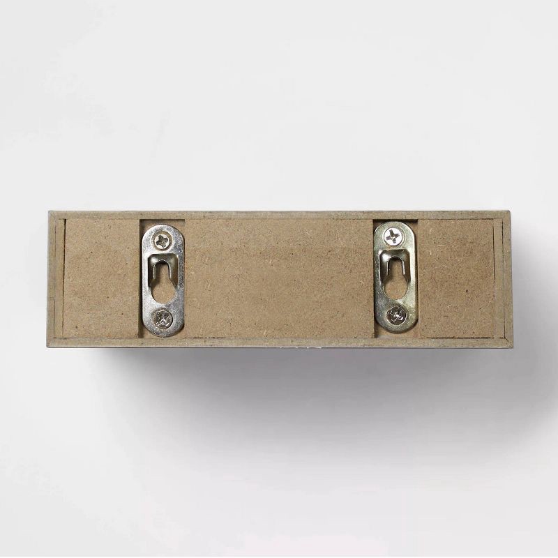 slide 4 of 5, Set of 5 Wall Shelf Natural - Threshold™: Modern MDF Floating Shelving, Includes Mounting Hardware, 1 ct