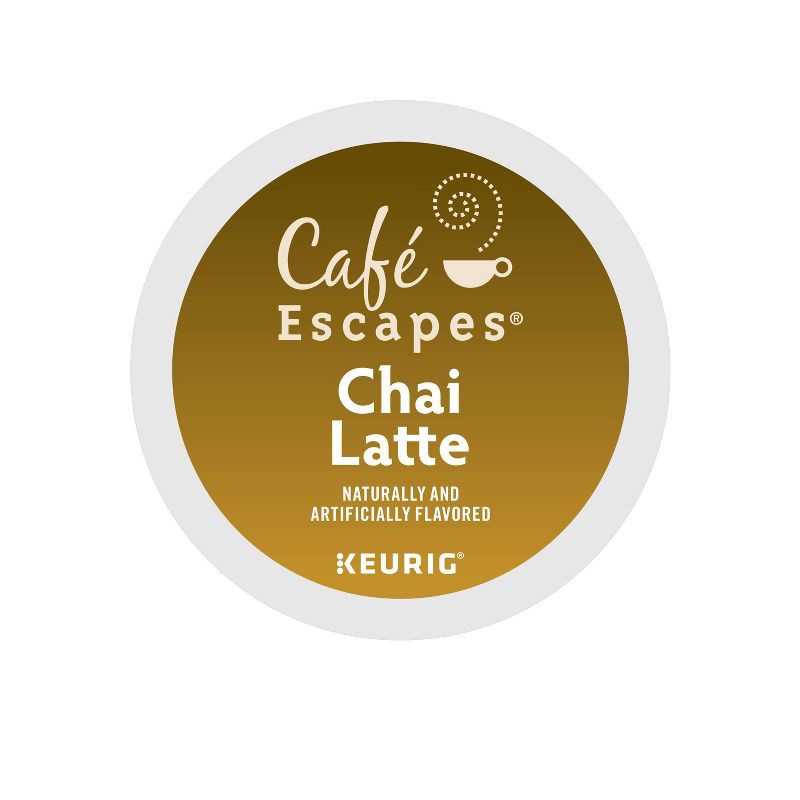 slide 2 of 9, Cafe Escapes Café Escapes Chai Latte Coffee Pods Flavored Coffee Dark Roast - 24ct, 24 ct