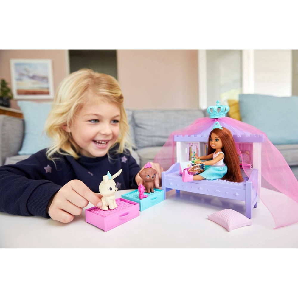 slide 2 of 6, Barbie Princess Adventure Chelsea Princess Storytime Playset, 1 ct