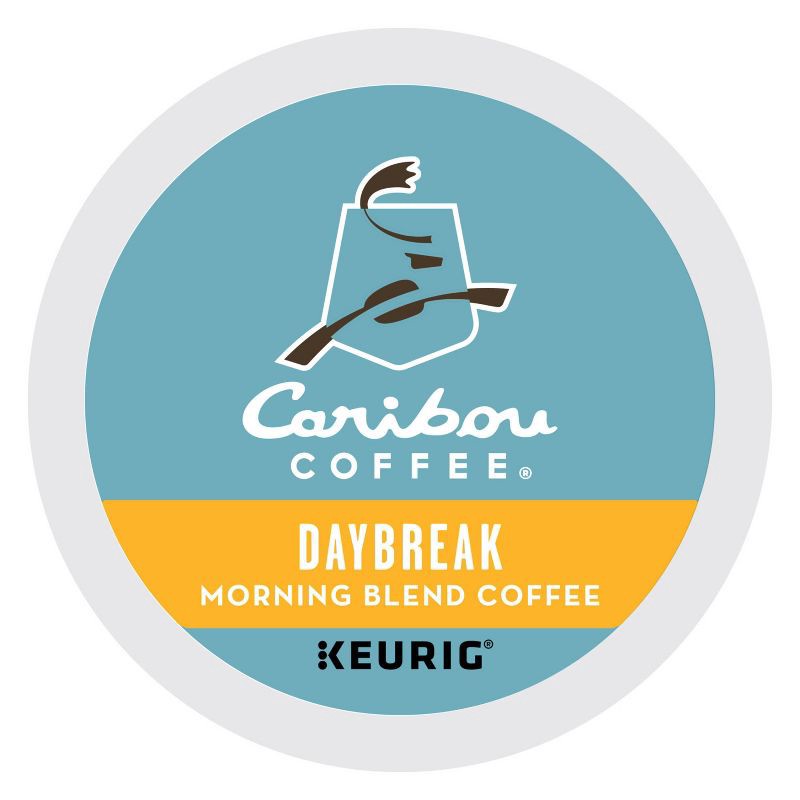 slide 7 of 10, Caribou Coffee Daybreak Blend Light Roast Coffee Keurig K-Cup Coffee Pods - 24ct, 24 ct