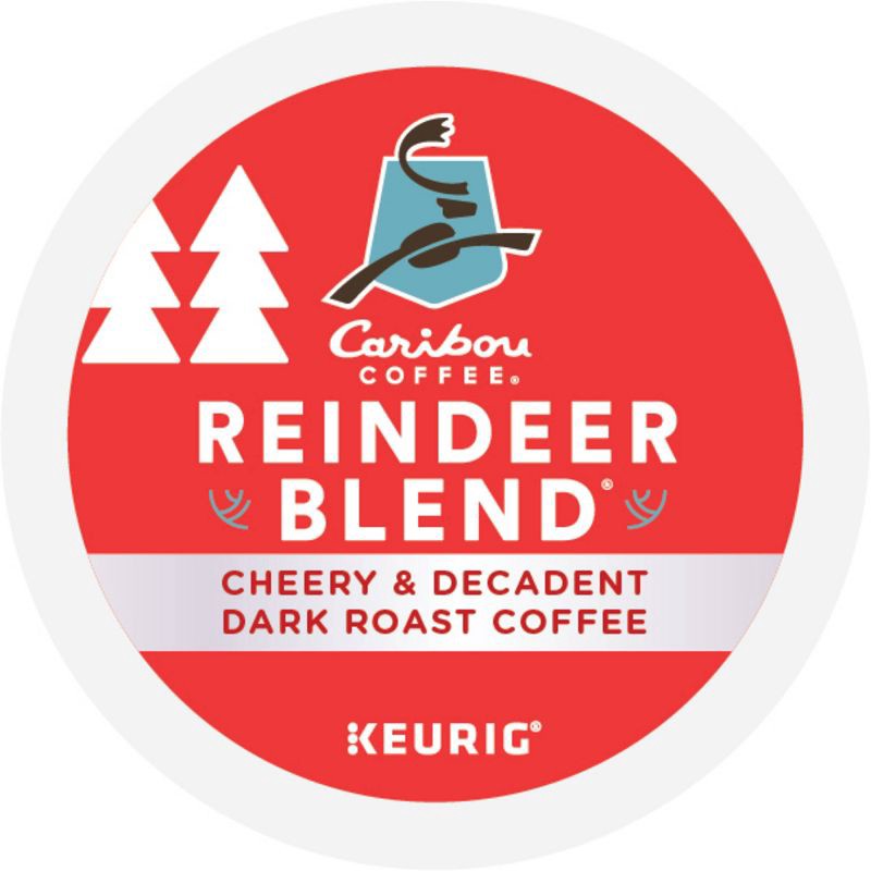 slide 3 of 9, Caribou Coffee Reindeer Blend Keurig K-Cup Coffee Pods - Dark Roast - 22ct/8.9oz, 22 ct; 8.9 oz