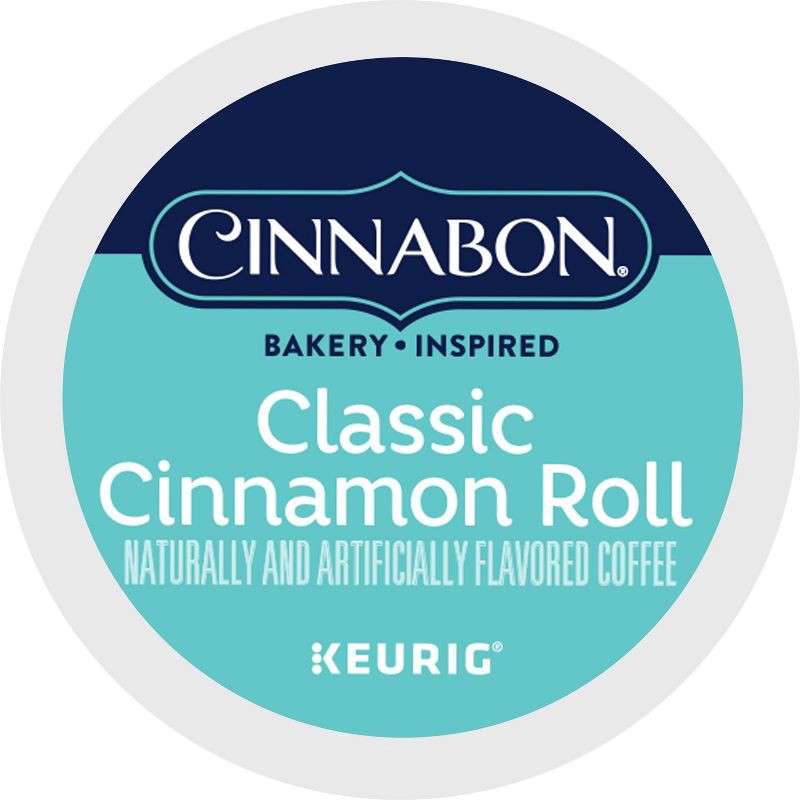 slide 3 of 8, Cinnabon Classic Cinnamon Roll Flavored Light Roast Keurig K-Cup Coffee Pods - 24ct, 24 ct