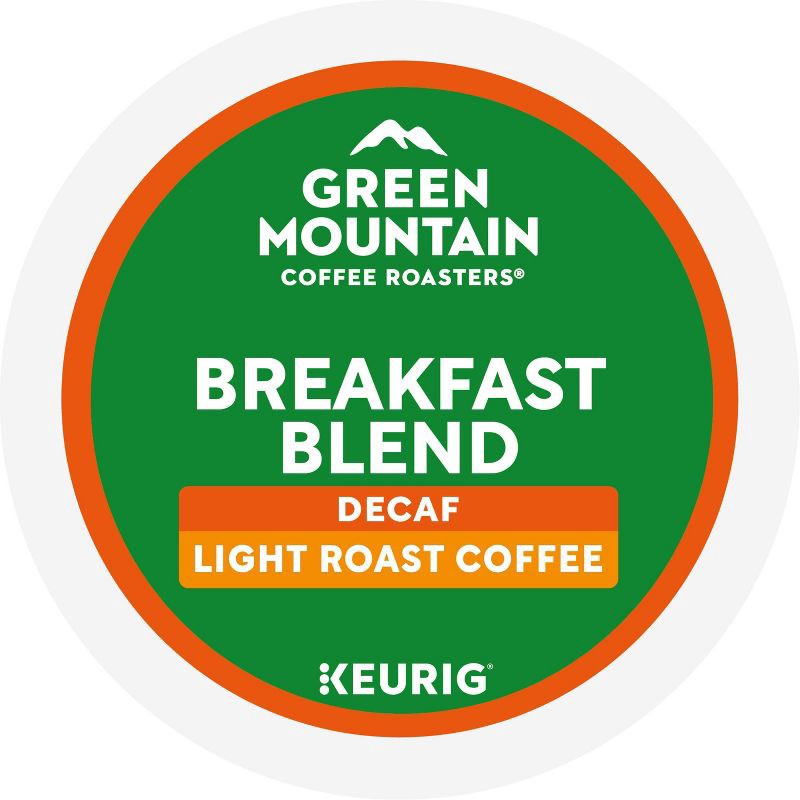 slide 11 of 19, 24ct Green Mountain Coffee Breakfast Blend Decaf Keurig K-Cup Coffee Pods Decaffeinated Light Roast, 24 ct