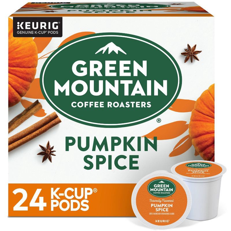 slide 1 of 12, Green Mountain Coffee Roasters Pumpkin Spice Flavored Light Roast Keurig K-Cup Coffee Pods - 24ct, 24 ct