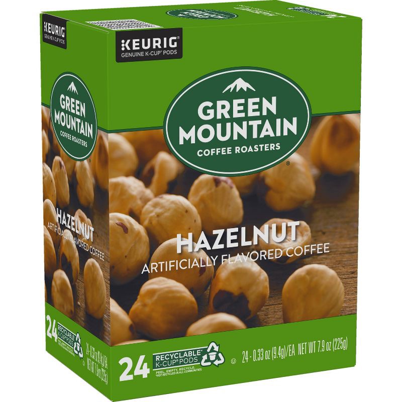 slide 3 of 6, 24ct Green Mountain Coffee Hazelnut Keurig K-Cup Coffee Pods Flavored Coffee Light Roast, 24 ct