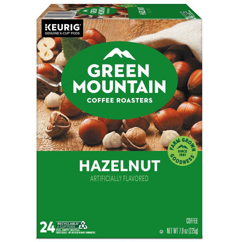 slide 2 of 19, 24ct Green Mountain Coffee Hazelnut Keurig K-Cup Coffee Pods Flavored Coffee Light Roast, 24 ct