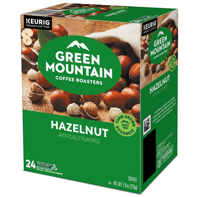 slide 9 of 19, 24ct Green Mountain Coffee Hazelnut Keurig K-Cup Coffee Pods Flavored Coffee Light Roast, 24 ct