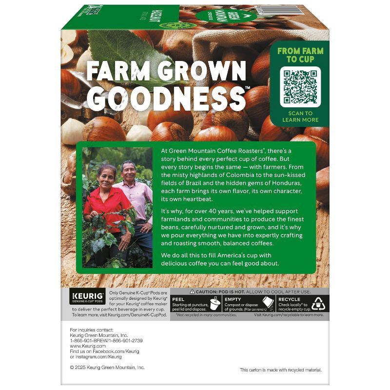 slide 4 of 19, 24ct Green Mountain Coffee Hazelnut Keurig K-Cup Coffee Pods Flavored Coffee Light Roast, 24 ct