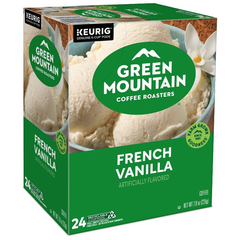 slide 17 of 19, 24ct Green Mountain Coffee French Vanilla Keurig K-Cup Coffee Pods Flavored Coffee Light Roast, 24 ct