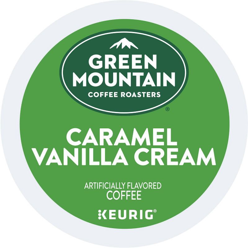 slide 2 of 9, 24ct Green Mountain Coffee Caramel Vanilla Cream Keurig K-Cup Coffee Pods Flavored Coffee Light Roast, 24 ct