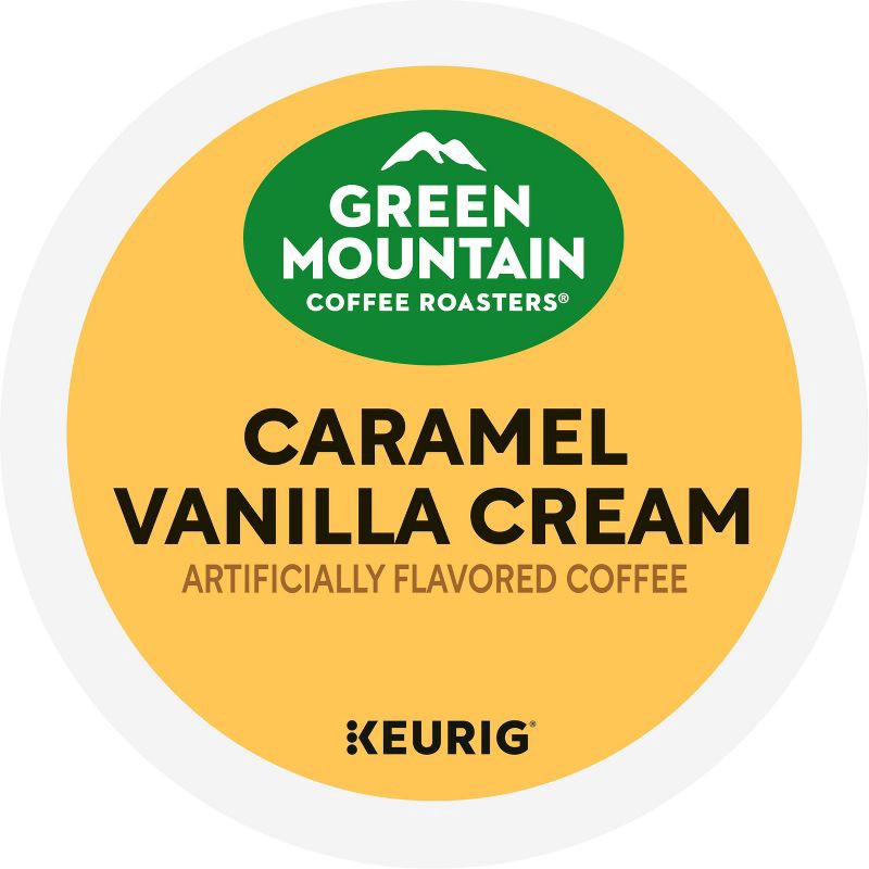slide 16 of 19, Green Mountain Caramel Vanilla Cream Flavored Keurig K-Cup Light Roast Coffee Pods - 24ct, 24 ct