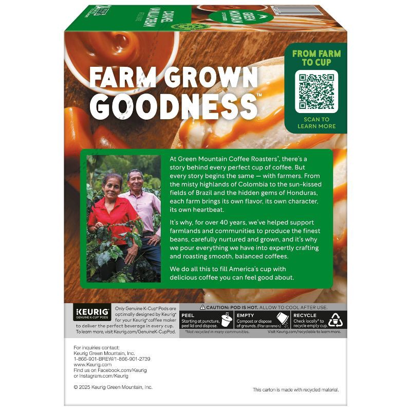 slide 19 of 19, Green Mountain Caramel Vanilla Cream Flavored Keurig K-Cup Light Roast Coffee Pods - 24ct, 24 ct