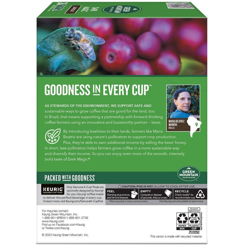 slide 13 of 13, Green Mountain Coffee Dark Magic Keurig K-Cup Coffee Pods - Dark Roast - 24ct, 24 ct