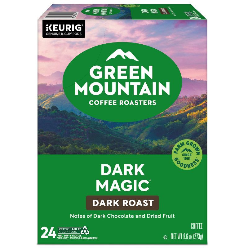 slide 18 of 19, Green Mountain Coffee Dark Magic Keurig K-Cup Coffee Pods - Dark Roast - 24ct, 24 ct