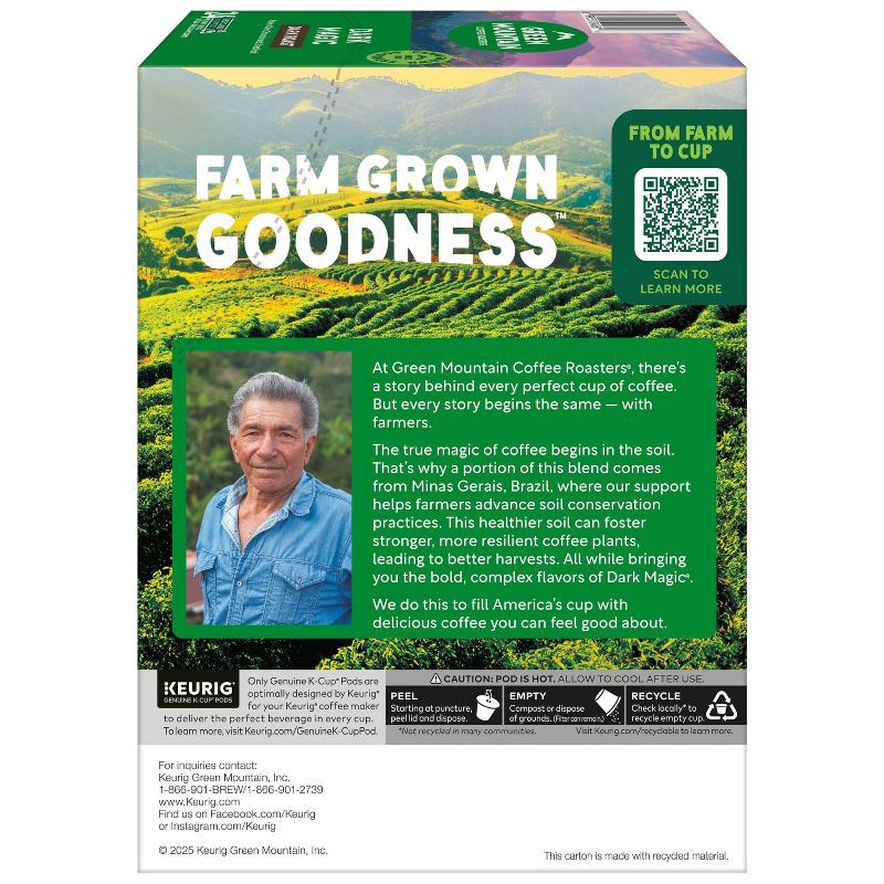 slide 6 of 19, Green Mountain Coffee Dark Magic Keurig K-Cup Coffee Pods - Dark Roast - 24ct, 24 ct