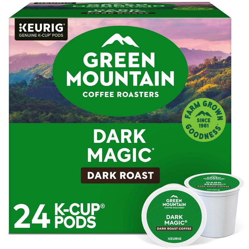 slide 1 of 19, Green Mountain Coffee Dark Magic Keurig K-Cup Coffee Pods - Dark Roast - 24ct, 24 ct