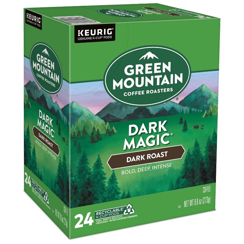 slide 11 of 13, Green Mountain Coffee Dark Magic Keurig K-Cup Coffee Pods - Dark Roast - 24ct, 24 ct