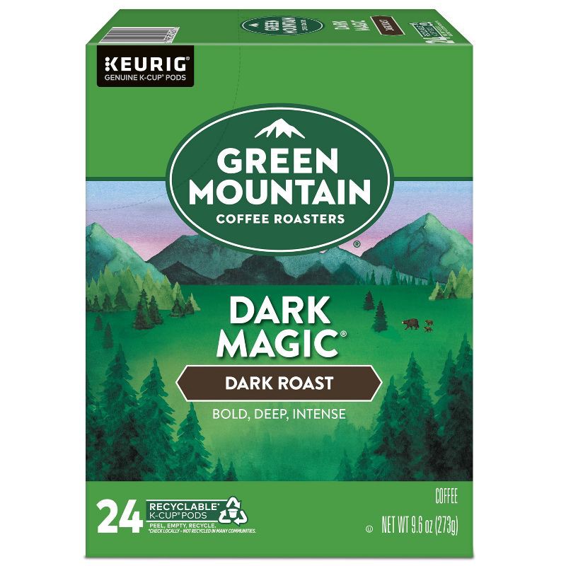 slide 1 of 13, Green Mountain Coffee Dark Magic Keurig K-Cup Coffee Pods - Dark Roast - 24ct, 24 ct