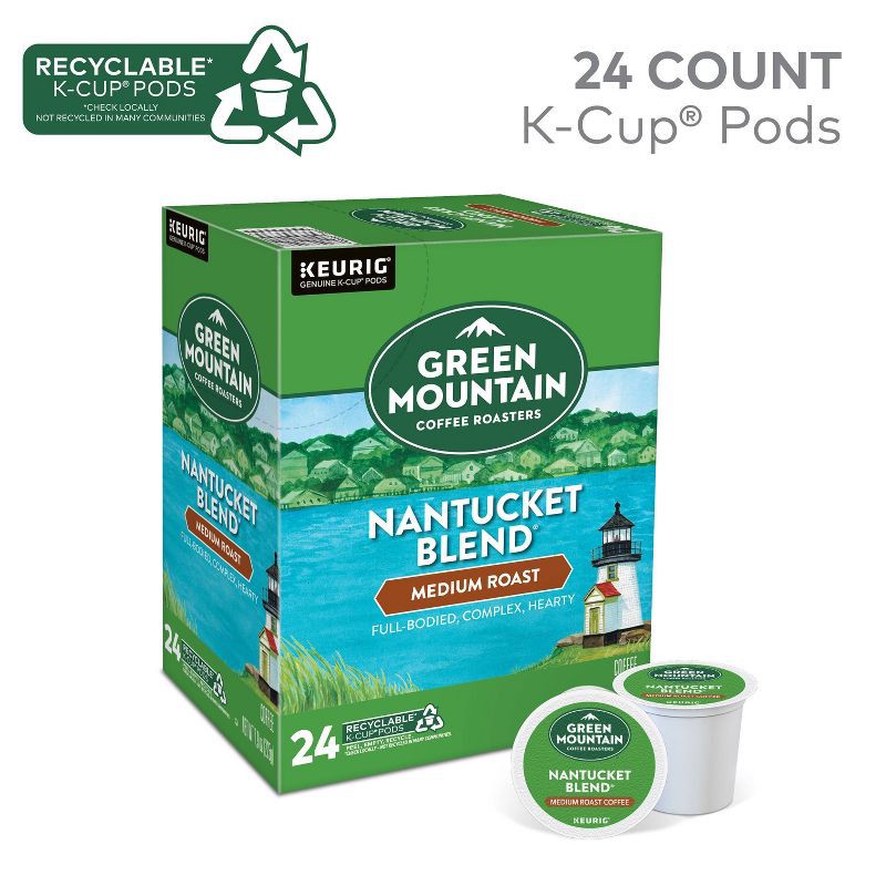 slide 2 of 13, Green Mountain Coffee Nantucket Blend Keurig K-Cup Coffee Pods - Medium Roast - 24ct, 24 ct