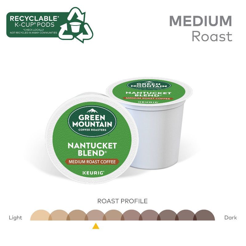 slide 4 of 13, Green Mountain Coffee Nantucket Blend Keurig K-Cup Coffee Pods - Medium Roast - 24ct, 24 ct