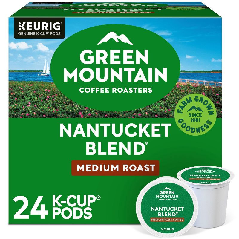 slide 1 of 19, Green Mountain Coffee Nantucket Blend Keurig K-Cup Coffee Pods - Medium Roast - 24ct, 24 ct