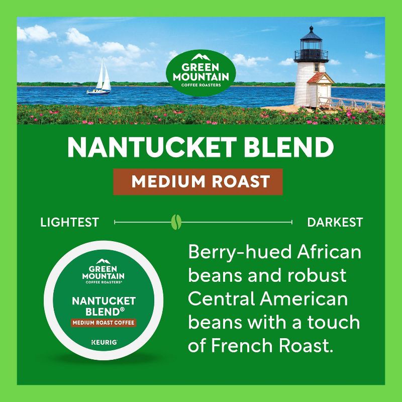 slide 7 of 19, Green Mountain Coffee Nantucket Blend Keurig K-Cup Coffee Pods - Medium Roast - 24ct, 24 ct