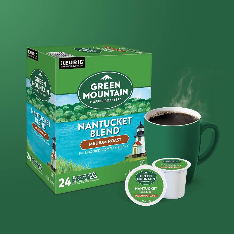 slide 7 of 13, Green Mountain Coffee Nantucket Blend Keurig K-Cup Coffee Pods - Medium Roast - 24ct, 24 ct