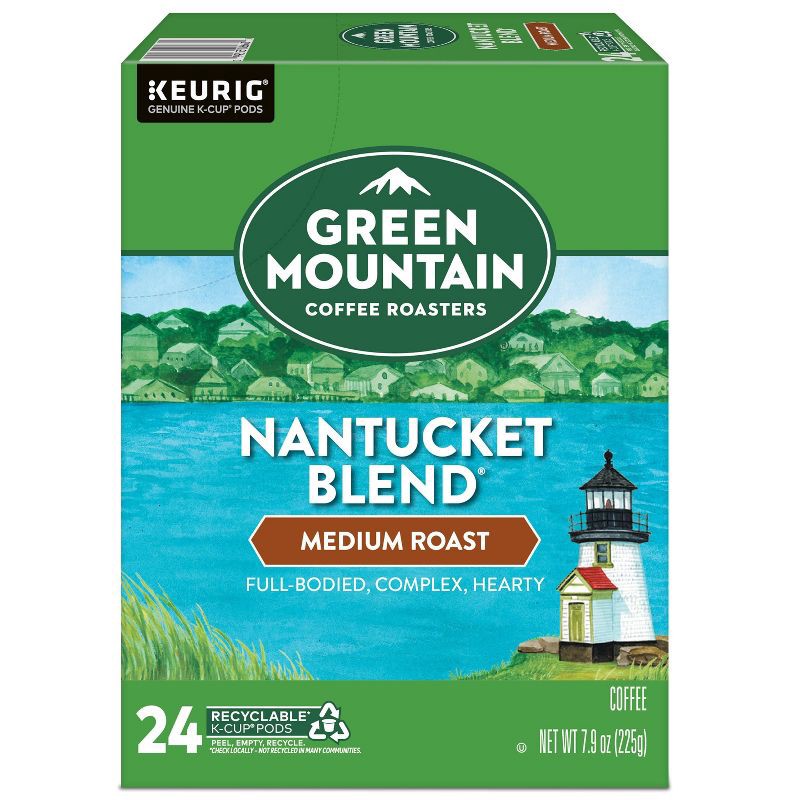 slide 1 of 13, Green Mountain Coffee Nantucket Blend Keurig K-Cup Coffee Pods - Medium Roast - 24ct, 24 ct