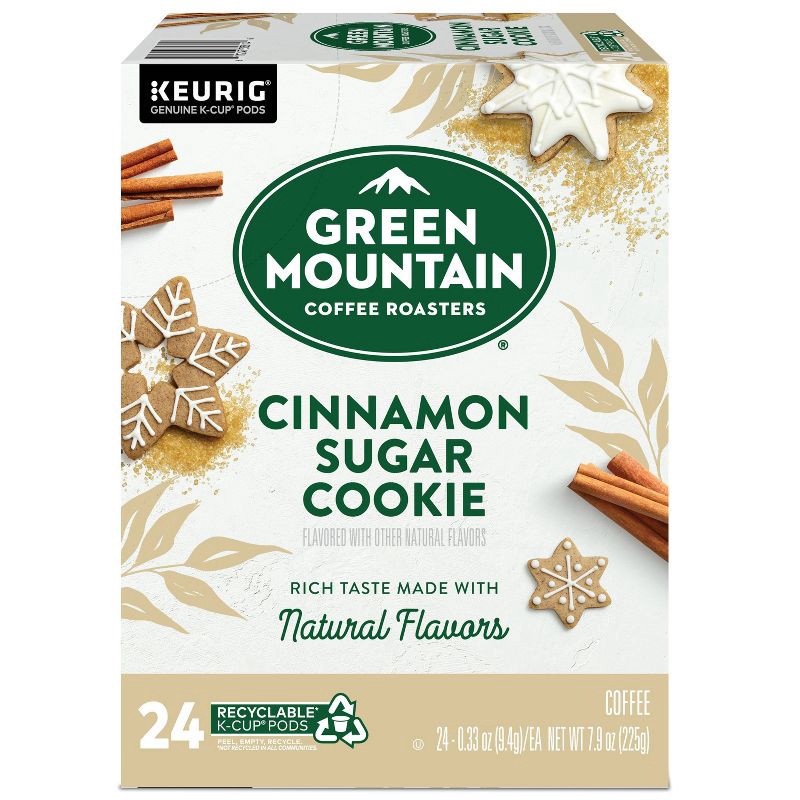 slide 2 of 12, 24ct Green Mountain Coffee Cinnamon Sugar Cookie Keurig K-Cup Coffee Pods Flavored Coffee Light Roast, 24 ct