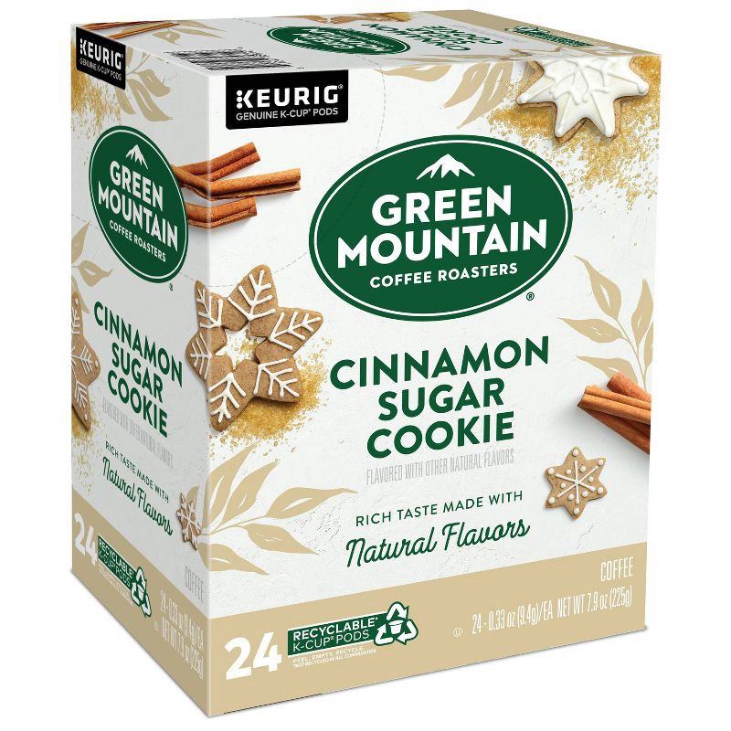 slide 6 of 12, 24ct Green Mountain Coffee Cinnamon Sugar Cookie Keurig K-Cup Coffee Pods Flavored Coffee Light Roast, 24 ct