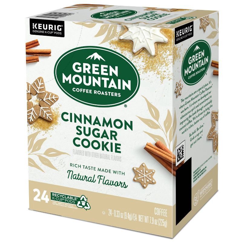slide 11 of 12, Green Mountain Coffee Roasters Cinnamon Sugar Cookie Flavored Light Roast Keurig K-Cup Coffee Pods - 24ct, 24 ct