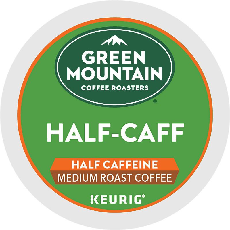 slide 7 of 10, Green Mountain Coffee Half-Caff Keurig K-Cup Coffee Pods - Medium Roast - 24ct, 24 ct