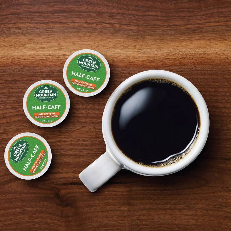 slide 9 of 10, Green Mountain Coffee Half-Caff Keurig K-Cup Coffee Pods - Medium Roast - 24ct, 24 ct