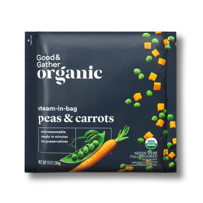 slide 1 of 3, Organic Frozen Peas and Carrots - 10oz - Good & Gather™, 10 oz