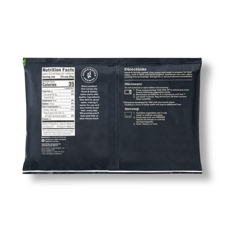 slide 2 of 3, Organic Frozen Green Beans - 10oz - Good & Gather™, 10 oz