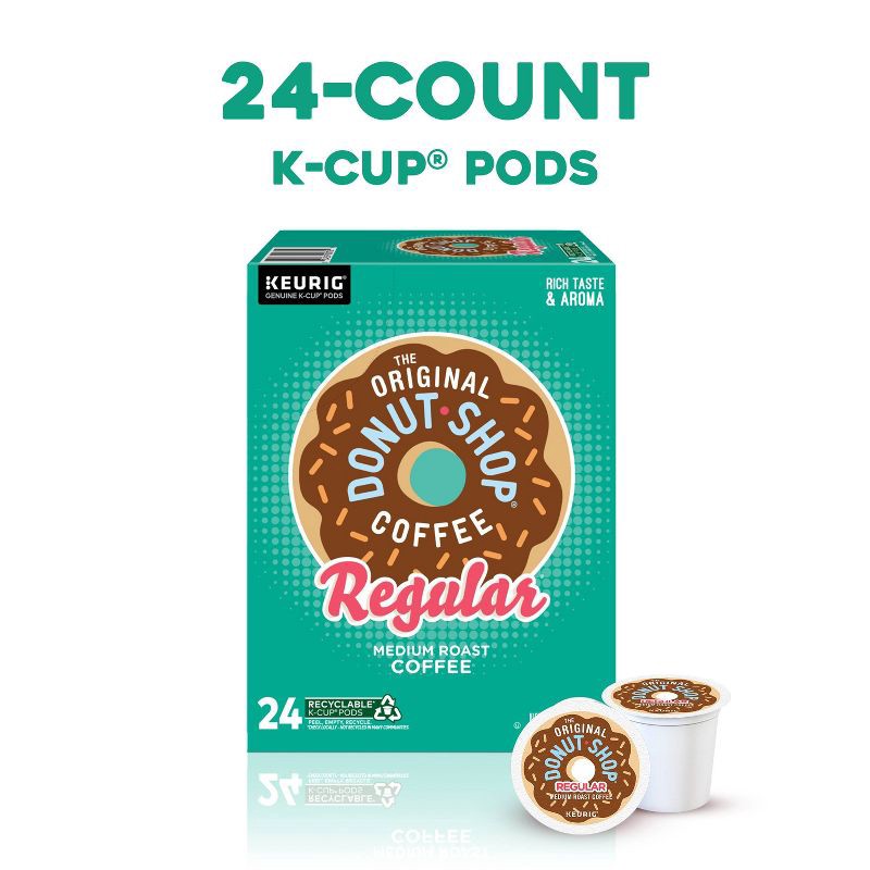 slide 3 of 16, The Original Donut Shop Regular Medium Roast Keurig K-Cup Coffee Pods - 24ct, 24 ct