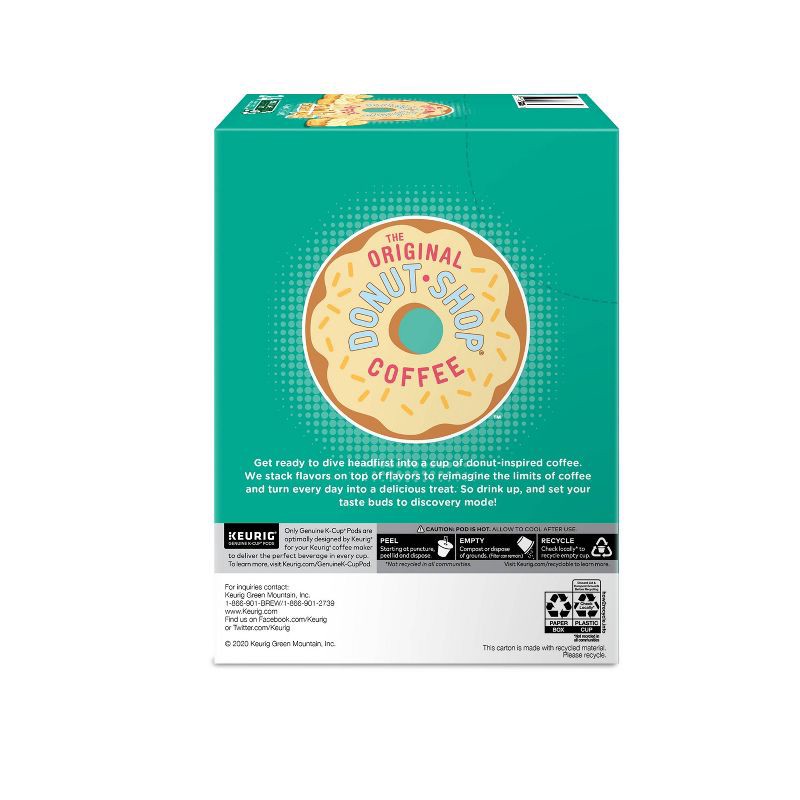 slide 9 of 9, 24ct The Original Donut Shop Vanilla Cream Puff Keurig K-Cup Coffee Pods Flavored Coffee Medium Roast, 24 ct